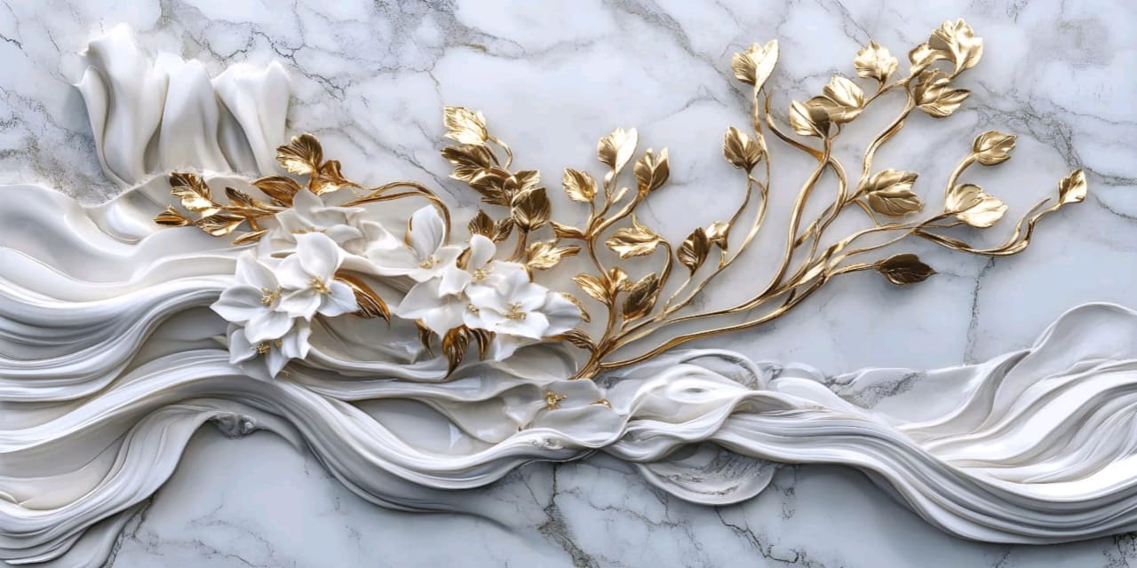 3D Floral Relief